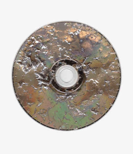 This artwork is part of the series “Free Software”, a body of work inspired by the YouTube genre of putting unusual things in a microwave. One of the most intriguing items is a CD. When microwaved, CDs create a little lightning storm inside the microwave. After being zapped the disk emerges with a unique and mesmeric fractal pattern burned into it. 

For the NFT, Kneale uses a high resolution scanner to make 4800 dpi scans of the burned disks, translating the intricate detail of the CD, and creating rainbow effects in the reflective surface.